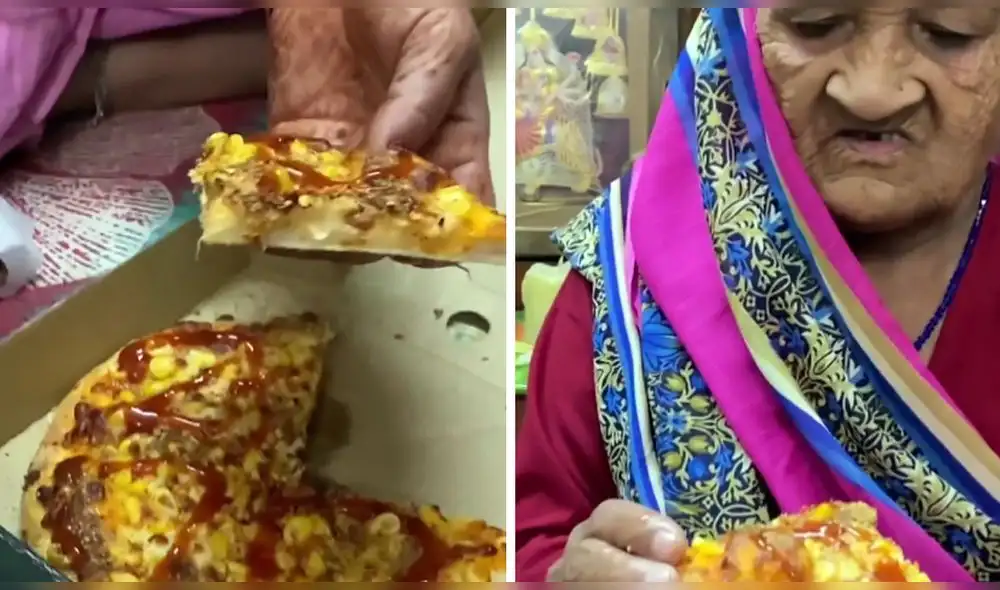 La singular reacción de la abuela del usuario de Instagram @greesh_bhatt_ conmovió a casi un millón de internautas. Foto: captura de Instagram