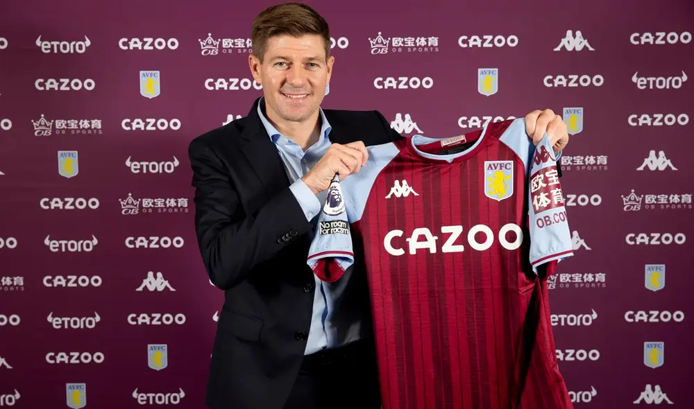 Steven Gerrard tendrá su primera experiencia como entrenador en el Premier League. Foto: Aston Villa Steven Gerrard tendrá su primera experiencia como entrenador en el Premier League. Foto: Aston Villa