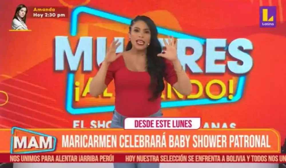 Maricarmen Marín explicó en qué consiste baby shower transmitido en Mujeres Al Mando. Foto: Latina
