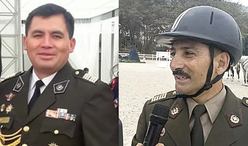 Los coroneles EP Carlos Sánchez Cahuancama y Ciro Bocanegra Loayza fueron promovidos por el Gobierno de Pedro Castillo. Foto: composición/La República