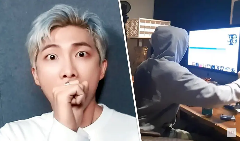 Namjoon, compositor, productor y líder de BTS, explicó brevemente lo ocurrido en su computadora. Foto: referencial/VLive