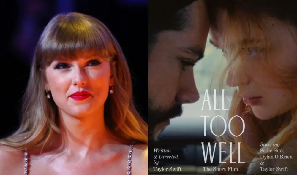 Este es el poster oficial para “All Too Well: The Short Film” de Taylor Swift. Foto: composición/ La República/ Instagram Taylor Swift