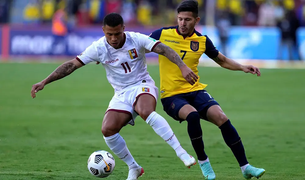 Ecuador no gana contra Venezuela desde hace cuatro partidos. Foto: EFE