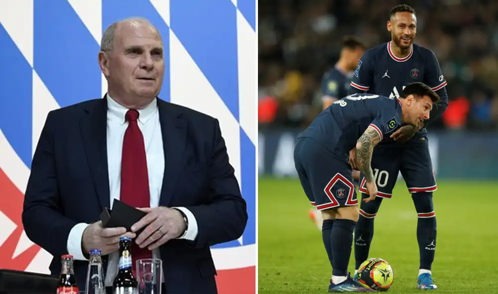 Hoeness no se contuvo al momento de criticar al Paris Saint-Germain. Foto: composición AFP/EFE Hoeness no se contuvo al momento de criticar al Paris Saint-Germain. Foto: composición AFP/EFE