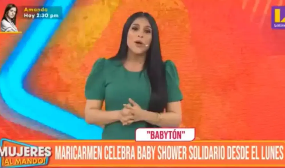Maricarmen Marín hará un baby shower solidario. Foto: captura de Latina