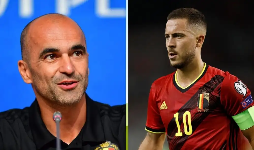 Roberto Martínez considera que Eden Hazard recuperará su forma física. Foto: EFE. Roberto Martínez considera que Eden Hazard recuperará su forma física. Foto: EFE.