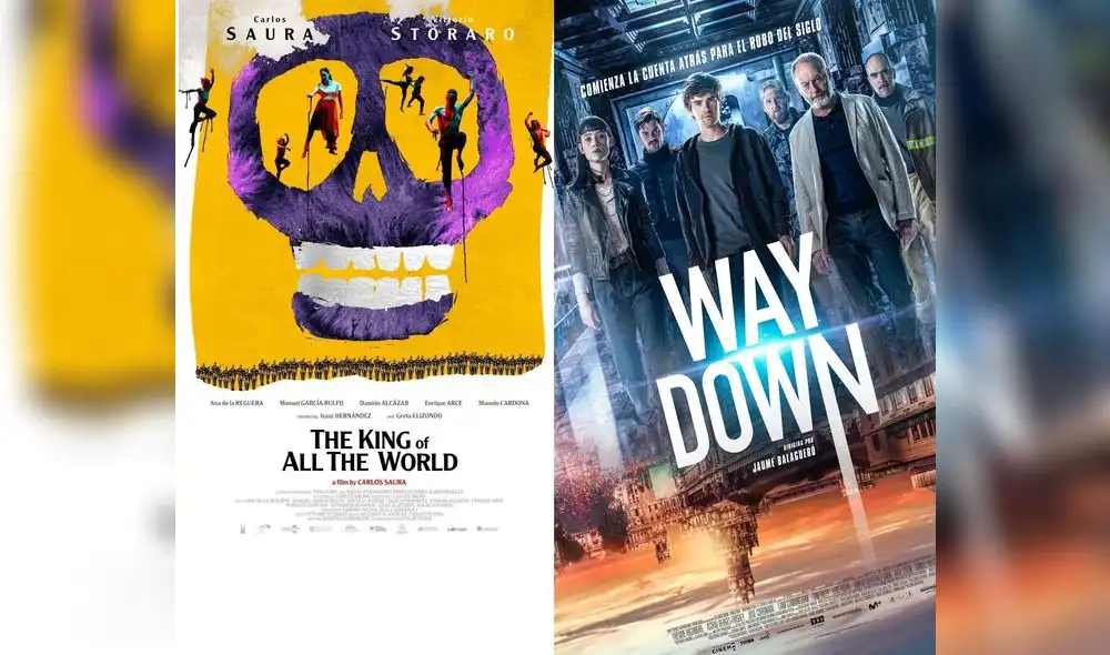 El rey de todo el mundo, un musical dirigido y escrito por Carlos Saura y Way Down el trabajo de Jaume Balagueró como director son algunos de los estrenos en España. Foto: Composición / La República El rey de todo el mundo, un musical dirigido y escrito por Carlos Saura y Way Down el trabajo de Jaume Balagueró como director son algunos de los estrenos en España. Foto: Composición / La República