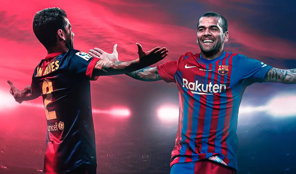 Dani Alves es oficialmente nuevo jugador de FC Barcelona. Foto: Twitter