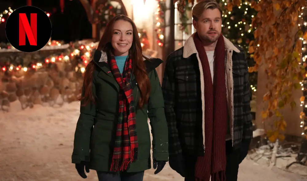 Lindsay Lohan regresa al cine con especial navideño de Netflix. Foto: composición/Netflix/Twitter