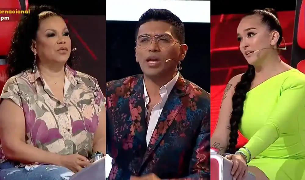 Los jurados de La voz kids conformado por Eva Ayllón y Daniela Darcourt discreparon sobre la presentación de Flavia Pajuelo, Mía Belén y Fiorella Caballero. Foto: captura / Latina