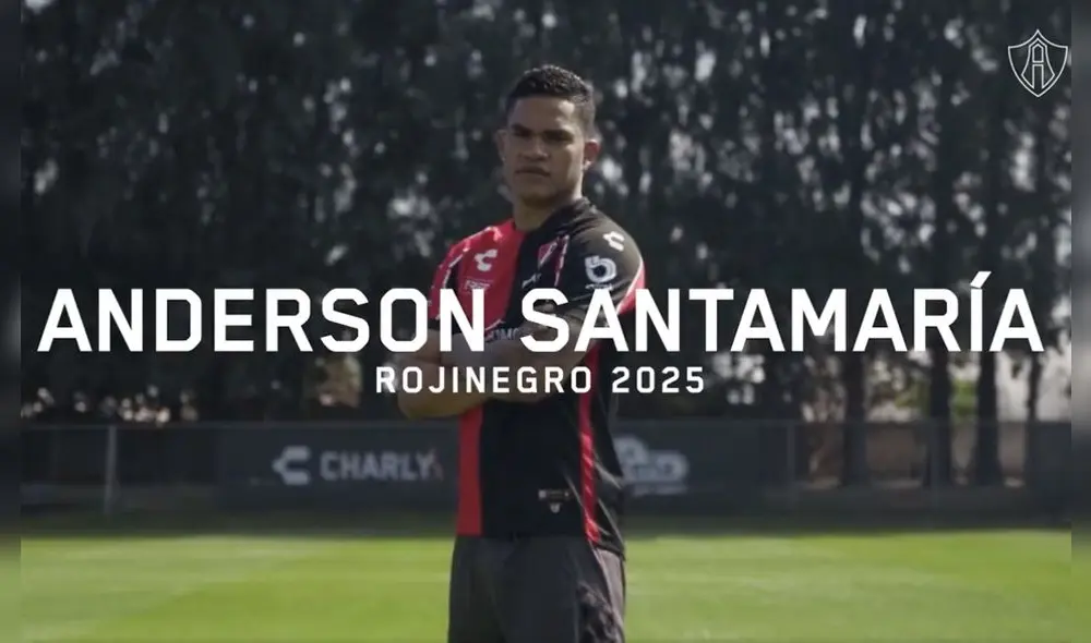 Anderson Santamaría llegó al Atlas en el 2019. Foto: captura Twitter Atlas FC Anderson Santamaría llegó al Atlas en el 2019. Foto: captura Twitter Atlas FC