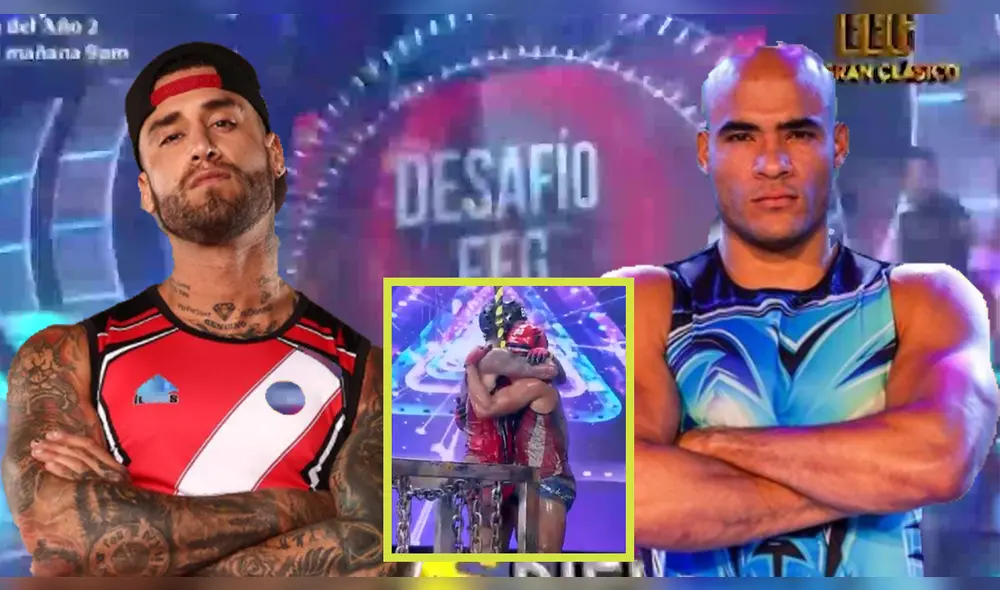 Jota Benz demostró empatía al ayudar a AJ a terminar el circuito en el que concursaba. Foto: composición LR/captura América TV Jota Benz demostró empatía al ayudar a AJ a terminar el circuito en el que concursaba. Foto: composición LR/captura América TV