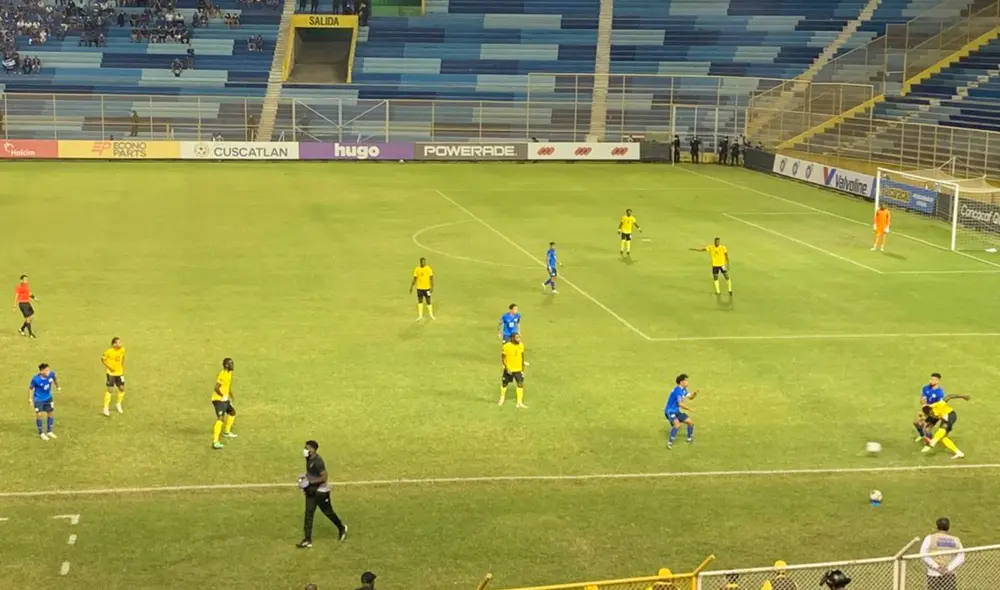 El Salvador y Jamaica empatan 1-1 por las Eliminatorias Qatar 2022. Foto: Tigo Sports