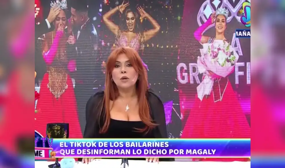 "No descontextualicen lo que yo dije", sostuvo Magaly Medina muy molesta. Foto: captura/ATV