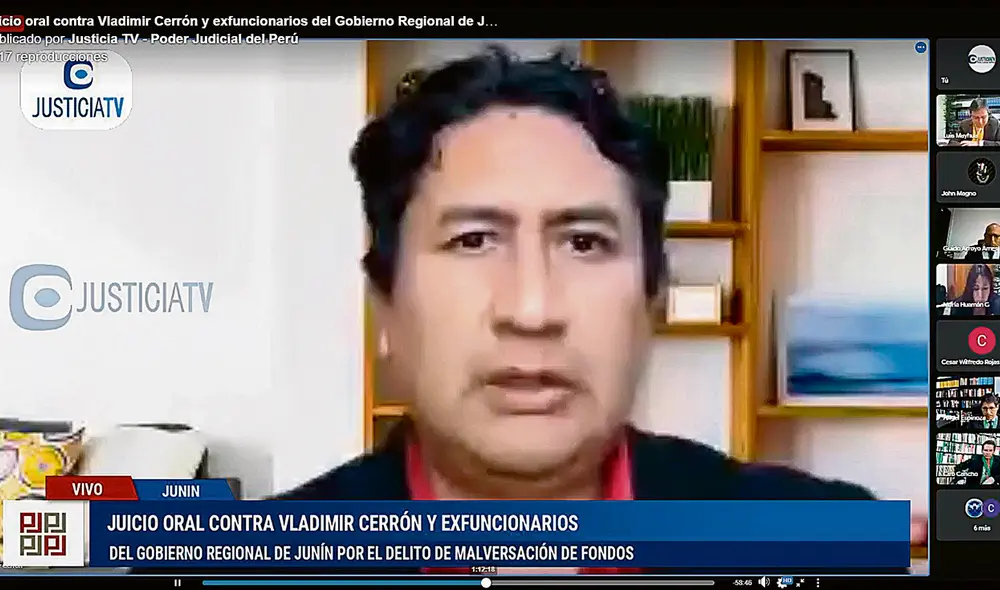 Interrogatorio. Vladimir Cerrón deberá cambiar de proveedor o contratar otro plan para poder concluir su interrogatorio. Foto: difusión