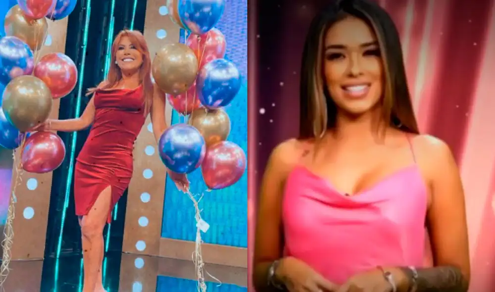 Magaly Medina le deseó la mejor de las suertes a Shirley Arica, ya que es una de las finalistas de la casa del amor en Turquía. Foto: composición Magaly Medina/Instagram, captura ATV.