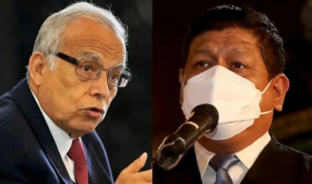 El ministro de Justicia, Aníbal Torres, se refirió a los cuestionamientos contra el titular de Defensa, Walter Ayala. Foto: composición/La República