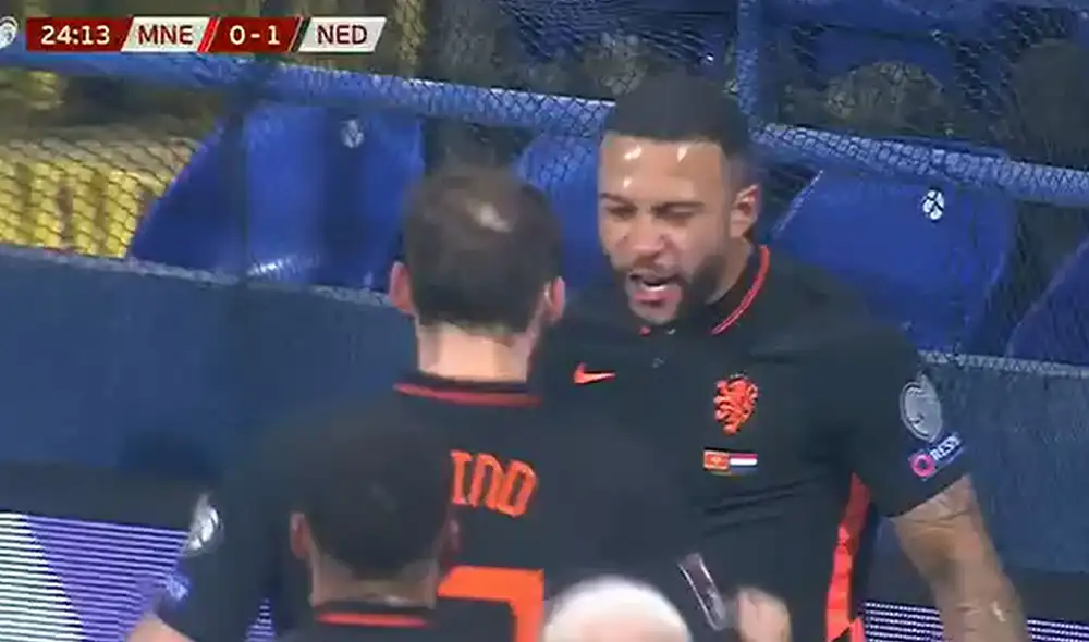 Memphis Depay es el goleador de las Elimiantorias UEFA con 10 tantos. Foto: captura de pantalla ESPN Memphis Depay es el goleador de las Elimiantorias UEFA con 10 tantos. Foto: captura de pantalla ESPN