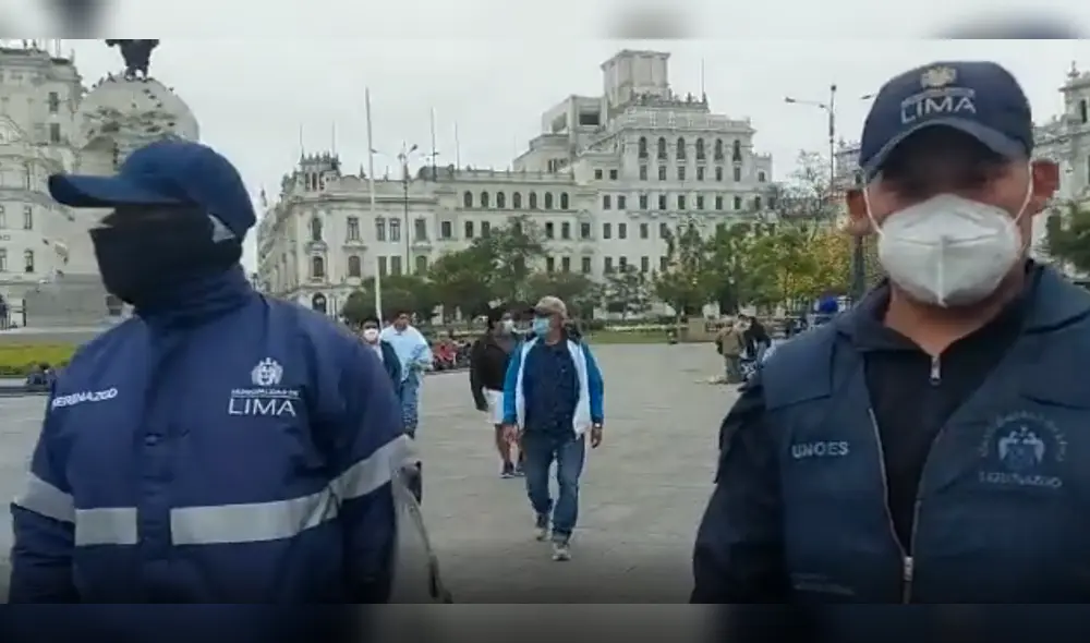 Video de denuncia contra serenos fue publicado en Twitter. Foto: captura Twitter Video de denuncia contra serenos fue publicado en Twitter. Foto: captura Twitter