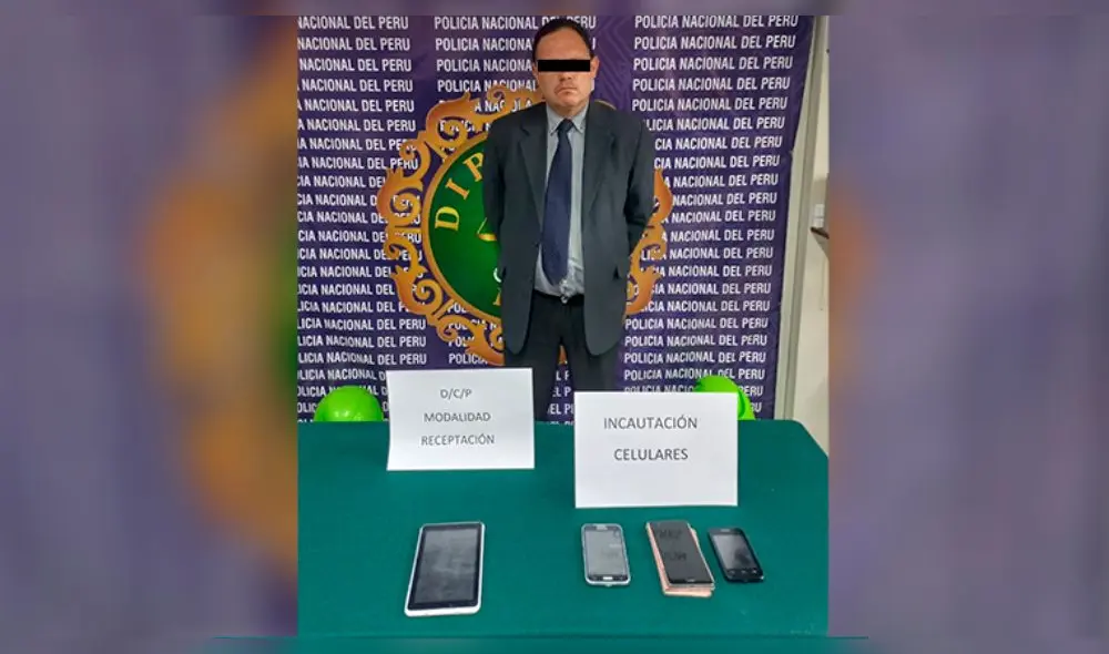 En el registro personal no encontraron el Documento Nacional de Identidad (DNI) de Javier Pozo, pero sí tres celulares y una tablet. Foto: PNP