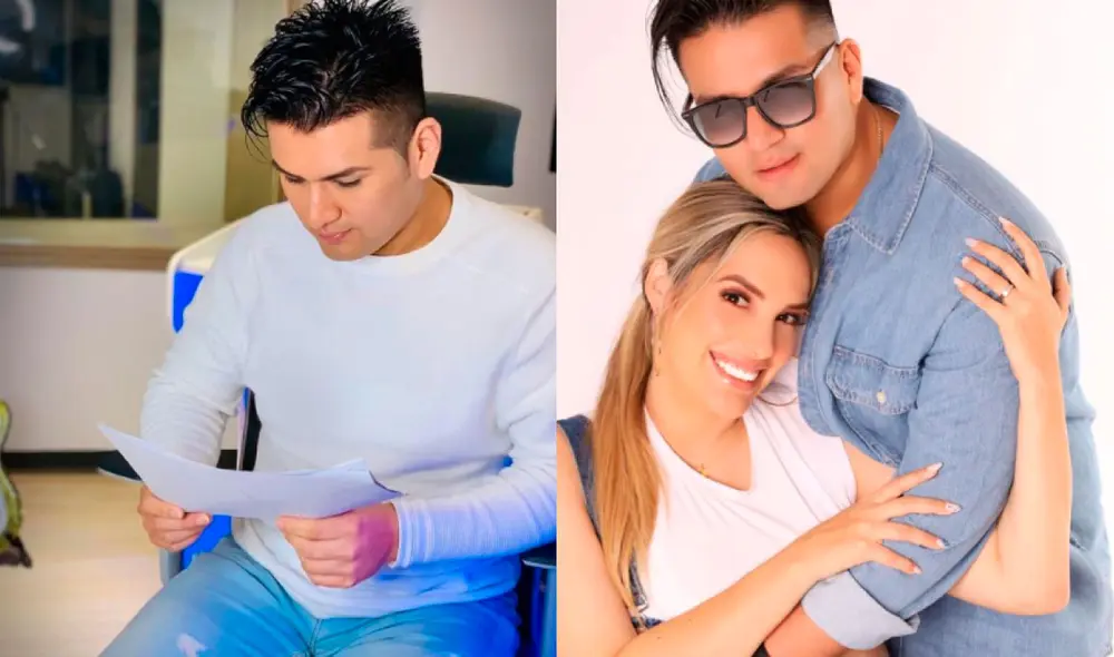 Deyvis Orosco y su pareja Cassandra Sánchez están a pocos días de volverse en padres. Foto: composición Deyvis Orosco, Cassandra Sánchez de Lamadrid/Instagram.