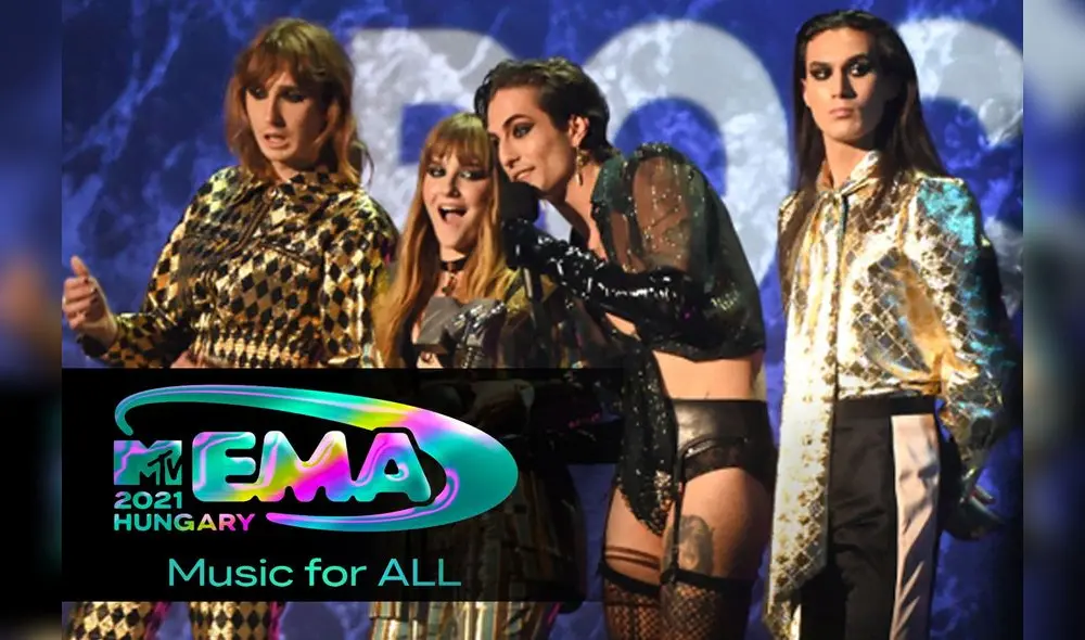 Premiación de los MTV Europe Music Awards 2021. Foto: captura MTV EMAs 2021 / MTV