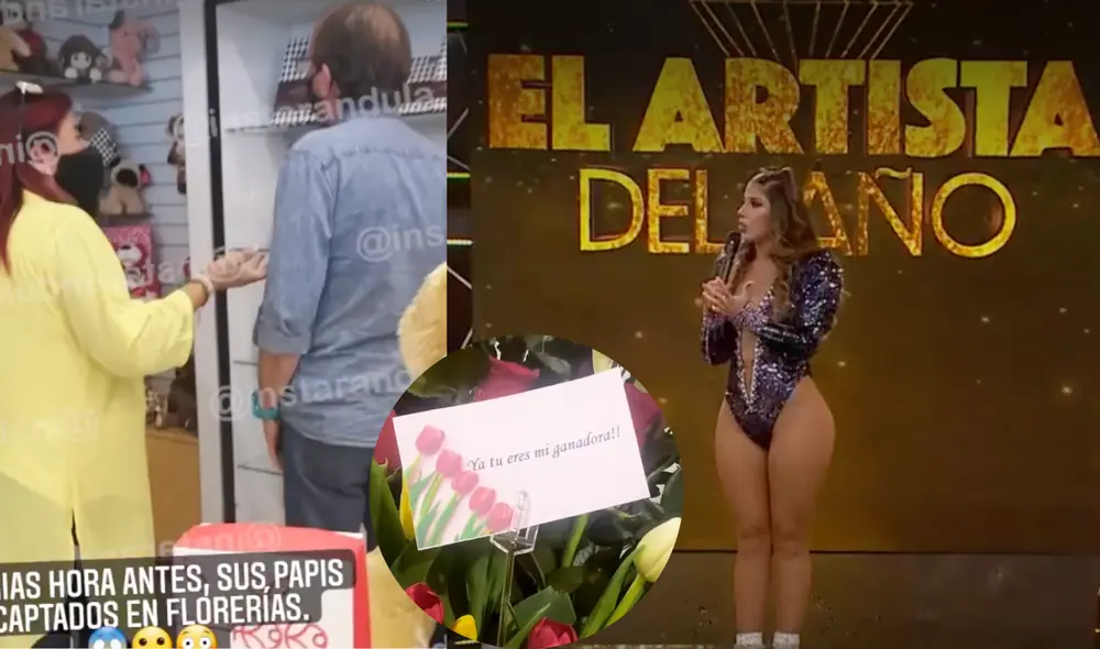 Arreglo floral de anónimo le llega a Yahaira en debut de El artista del año. Foto: Instarándula/ Captura, El artista del año