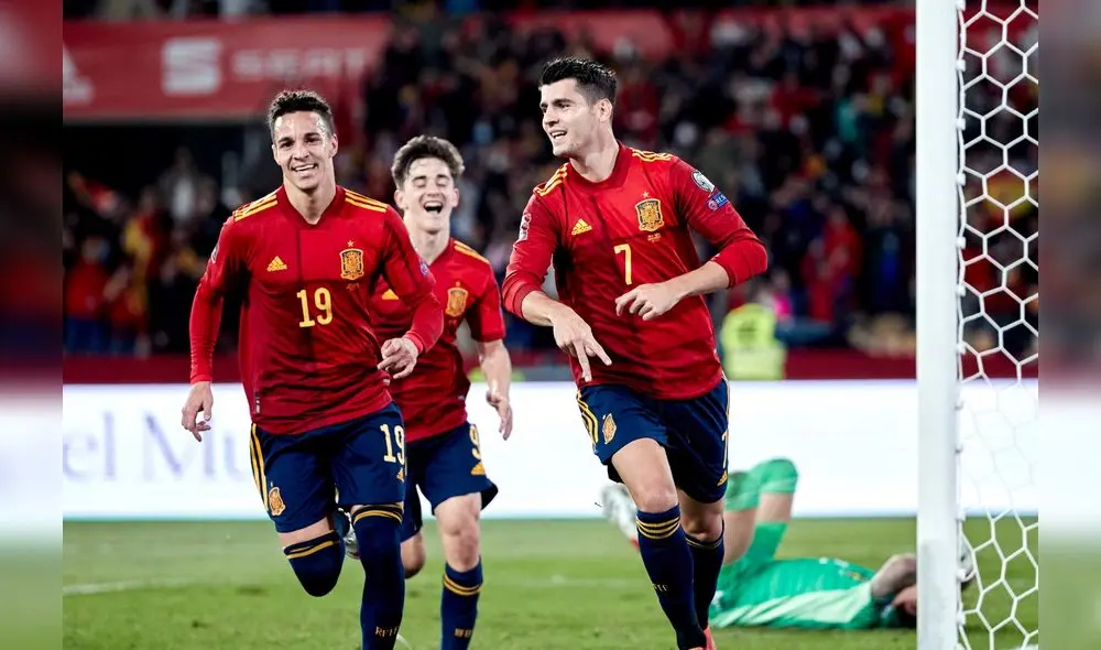 Álvaro Morata marcó el gol de la clasificación. Foto: Selección Española de Fútbol