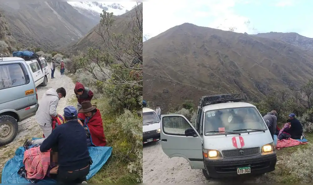 Tras la atención, madre e hijo fueron llevados al Hospital de Yungay. Foto: Ángel La Torre