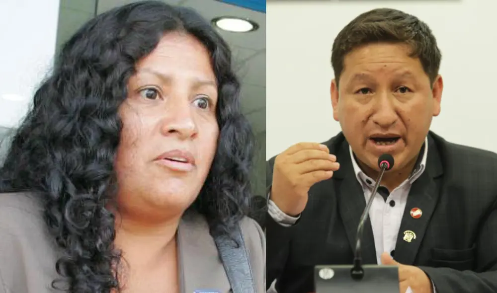 Carmela Chumbiray Perry condecoró a Guido Bellido por ser "una persona respetuosa". Foto: composición La República