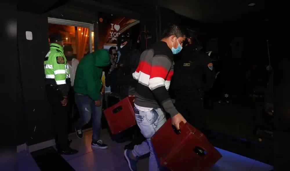 Funcionarios intervinieron discoteca clandestina. Foto: MPT Funcionarios intervinieron discoteca clandestina. Foto: MPT