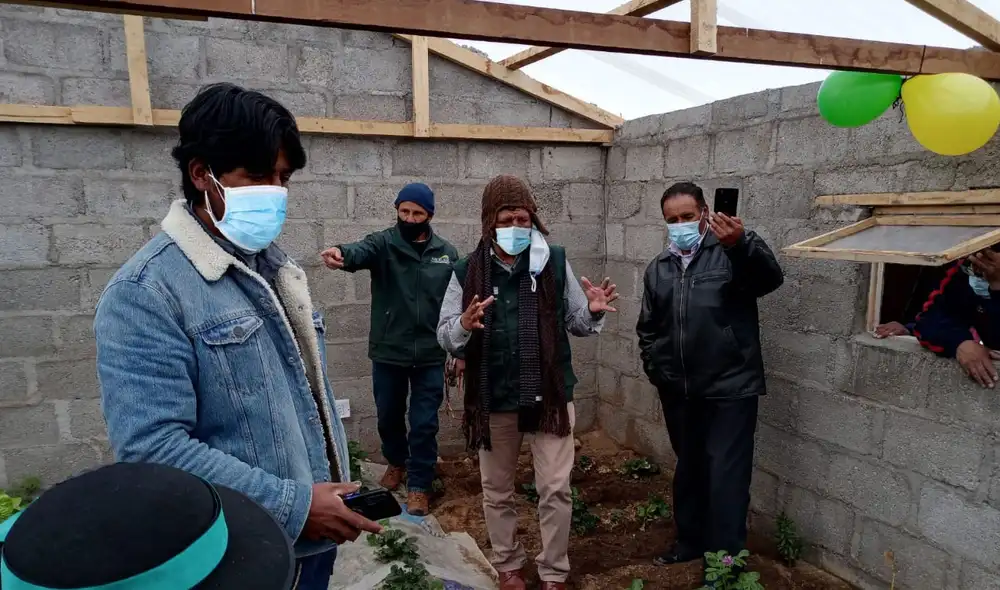 Rogelio Huamaní, director de Agrorural, se encuentra de visita en Huancavelica. Foto: difusión