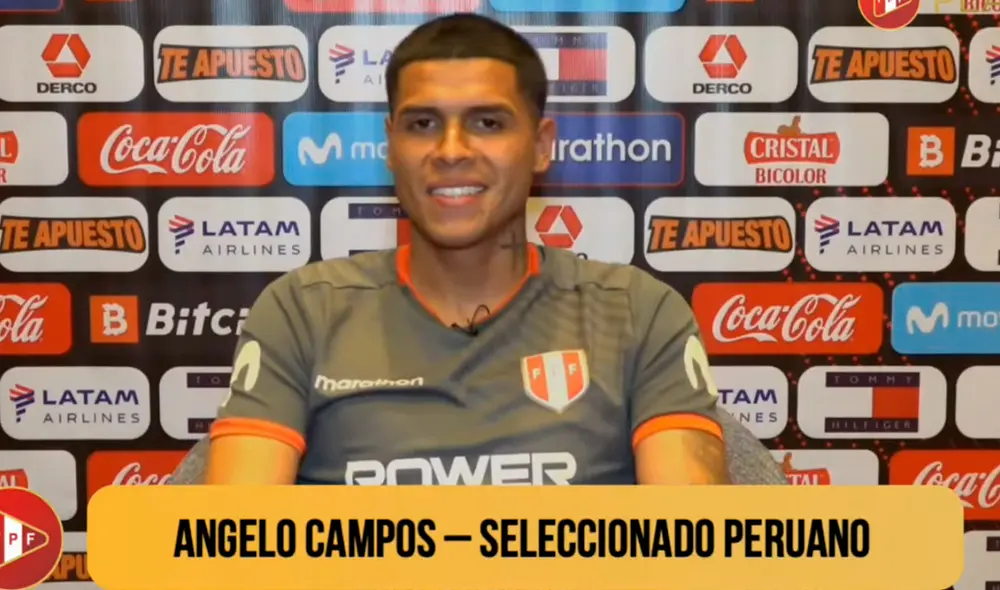 Ángelo Campos fue convocado de emergencia tras la bajada de Carlos Cáceda. Foto: captura/FPF Play