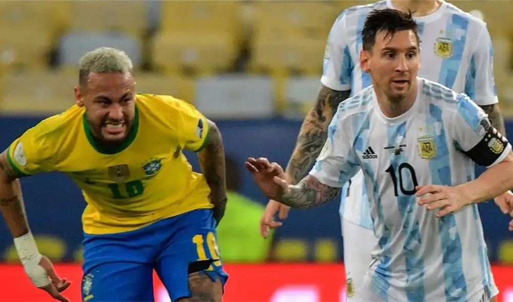 Leonel Messi y Neymar Jr. se enfrentaran en una nueva edición del superclásico de las Américas. Foto: AFP
