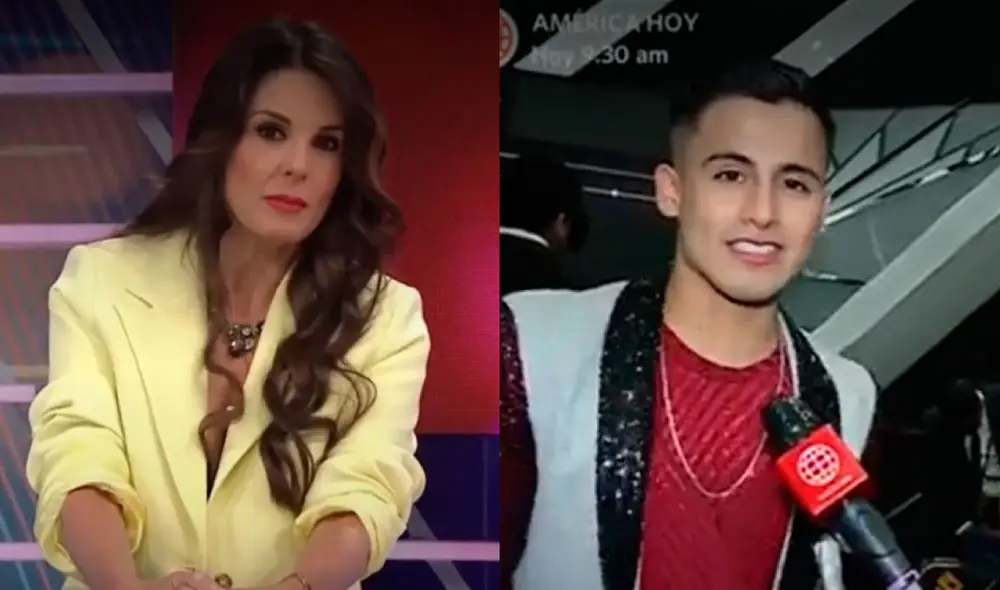 Rebeca Escribens hizo una serie de recomendaciones a Elías Montalvo para salir de sentencia de El artista del año. Foto: captura América TV