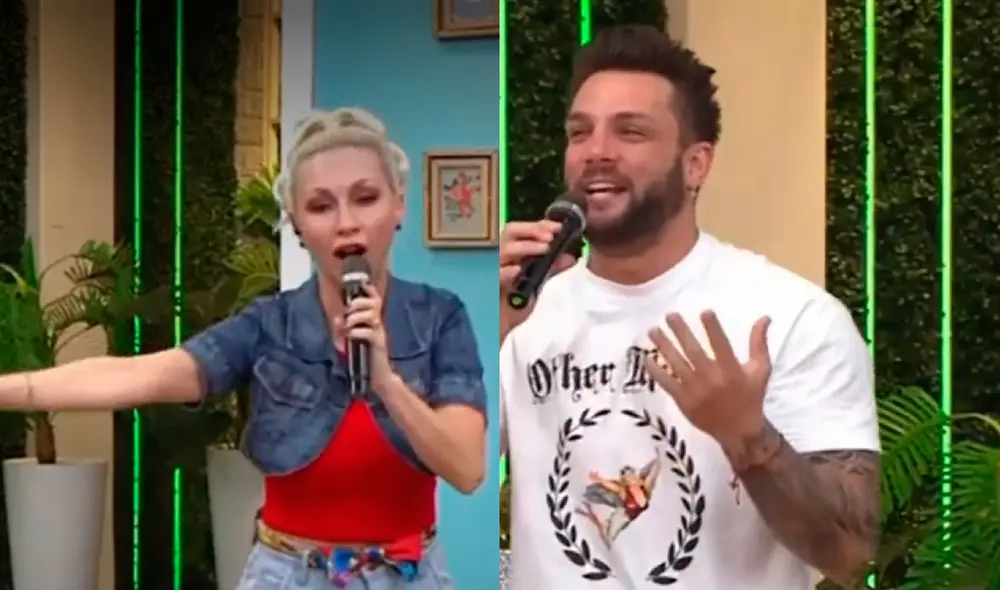 Belén Estévez detalló que esperó más en la interpretación de Christian Domínguez en El artista del año. Foto: captura América TV. Belén Estévez detalló que esperó más en la interpretación de Christian Domínguez en El artista del año. Foto: captura América TV.