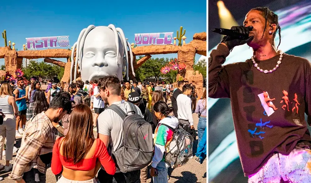 Travis Scott ha sido demandado por la tragedia que se vivió en su concierto. Foto: composición/AP/Wire Image