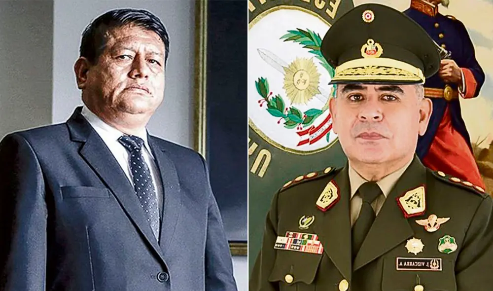 Walter Ayala reconoció en los chats con el general EP José Vizcarra que existían denuncias por deficiencias en el proceso de ascensos de grado para generales de división. Foto: composición PCM/ difusión