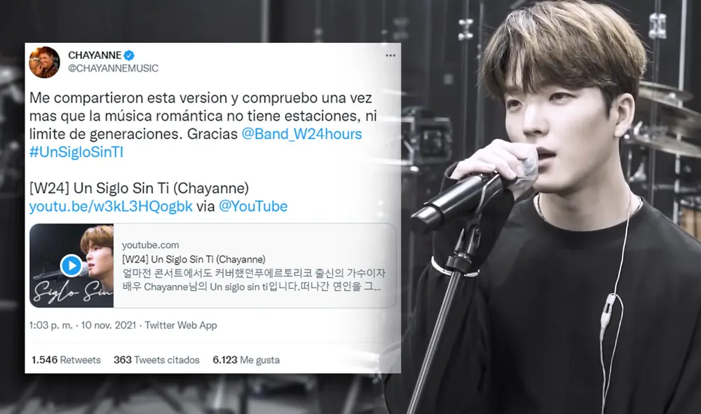 El cover de "Un siglo sin ti" interpretado por Ho Won y W24 fue publicado en agosto del 2021. Foto: composición La República / J Army