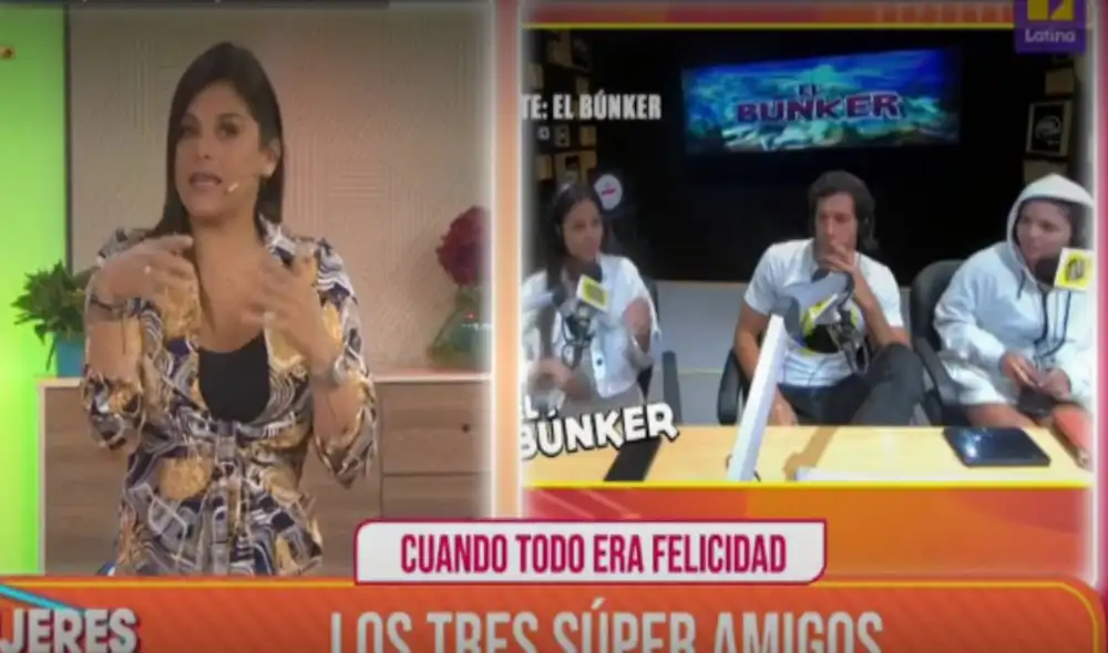 Lucian Fuster, Patricio Parodi y Flavia Laos trabajaron juntos en un programa radial. Foto: captura Latina Lucian Fuster, Patricio Parodi y Flavia Laos trabajaron juntos en un programa radial. Foto: captura Latina