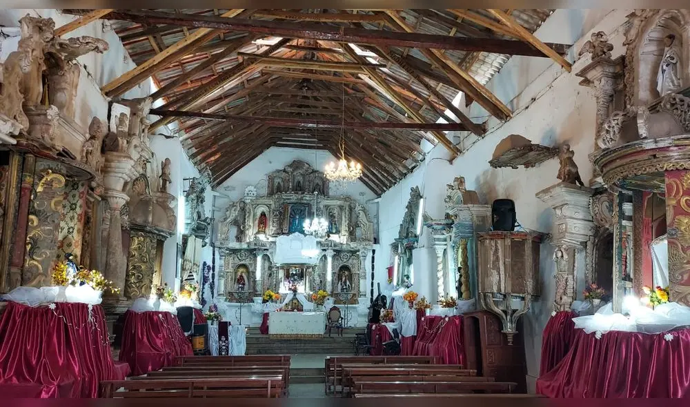 La iglesia de Parcoy, en la sierra liberteña, data del periodo virreinal. Foto: DDCLL