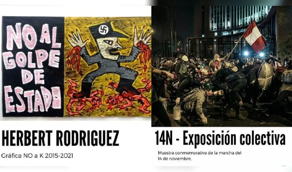 Las muestras No a K y 14 N se encuentran actualmente en exhibición. Foto: composición/Fisura Las muestras No a K y 14 N se encuentran actualmente en exhibición. Foto: composición/Fisura