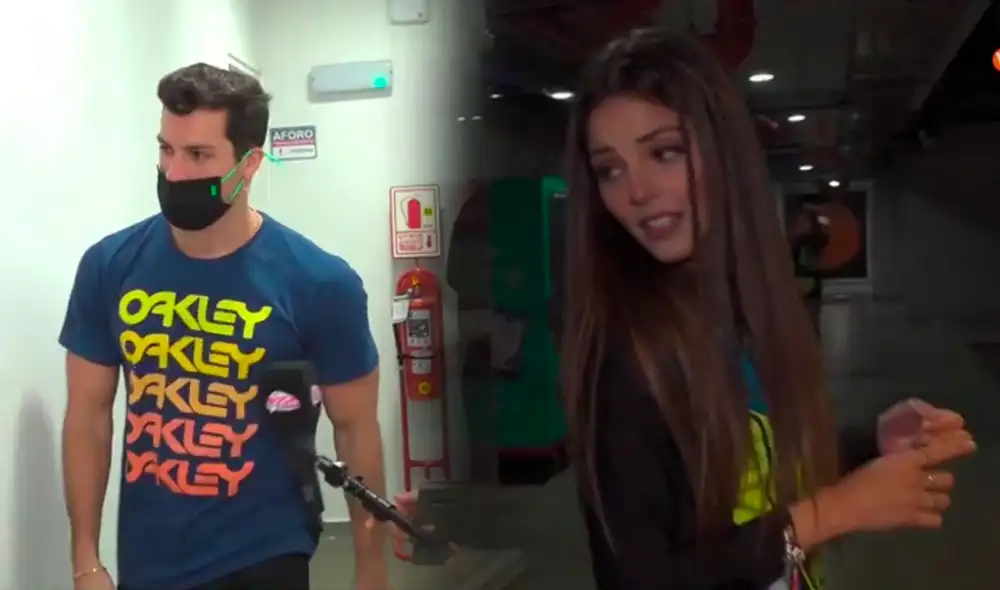 Así reaccionaron Luciana Fuster y Patricio Parodi tras ser consultados por un romance entre ambos. Foto: captura/América TV