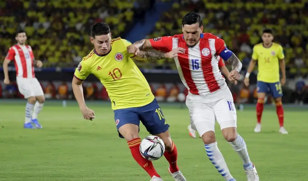Colombia y Paraguay igualan 0-0. Foto: EFE. Colombia y Paraguay igualan 0-0. Foto: EFE.