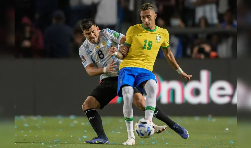 Argentina vs. Brasil se enfrentan en el Estadio San Juan por las Eliminatorias Qatar 2022. Foto: @Argentina
