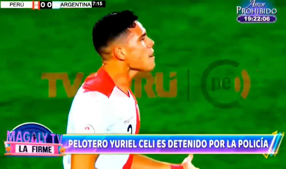 Yuriel Celi fue detenido por la PNP junto a Bryan Reyna. Foto: captura de Magaly TV