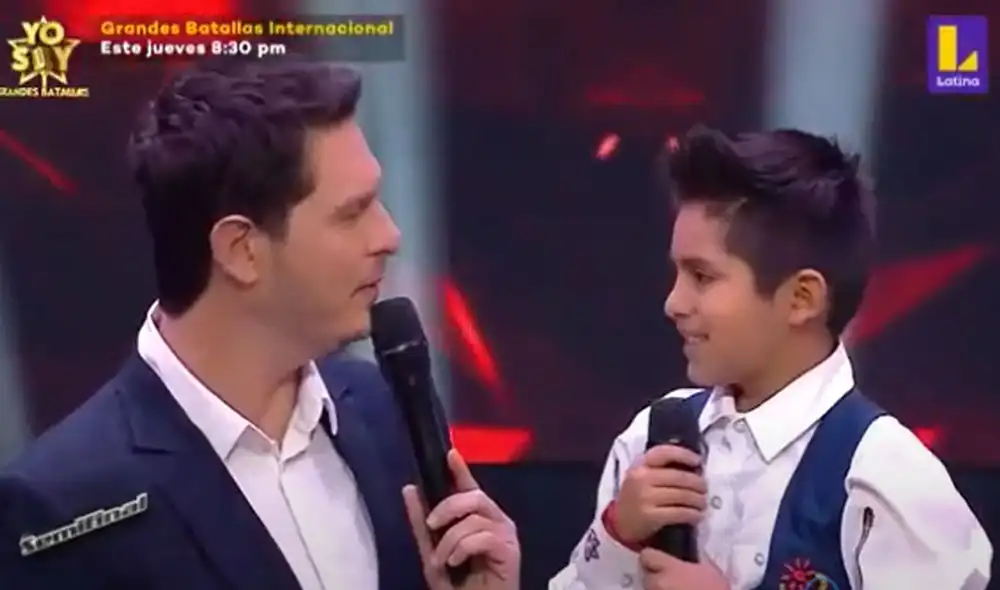 Cristian Rivero dijo que fue maravillosa cómo Gianfranco Bustios cantó “Busco a Huamanga". Foto: captura de Latina