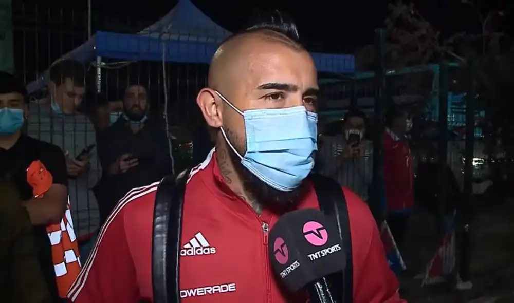 Arturo Vidal será baja para el partido entre Chile y Argentina que se jugará en enero del 2022. Foto: captura video TNT Sports