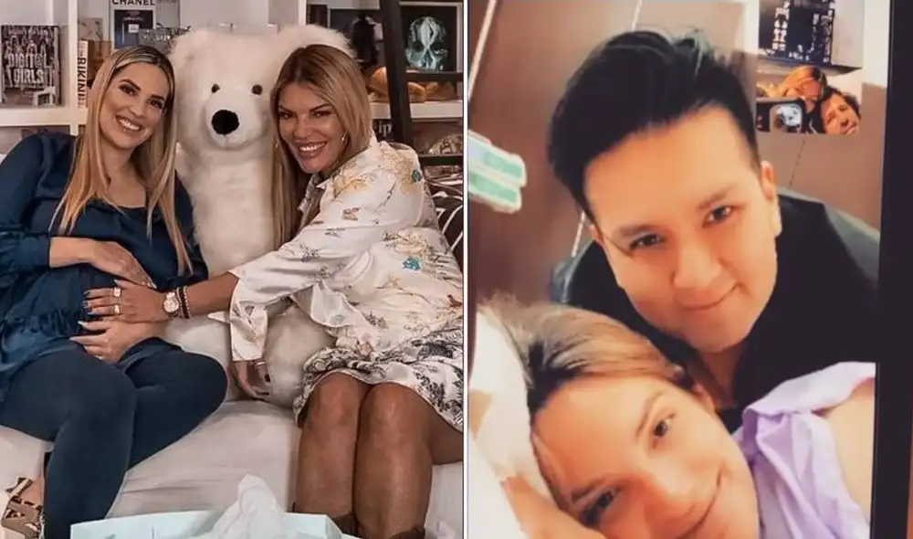 Jessica Newton se convirtió en abuela primeriza. Foto: composición Instagram / Jessica Newton