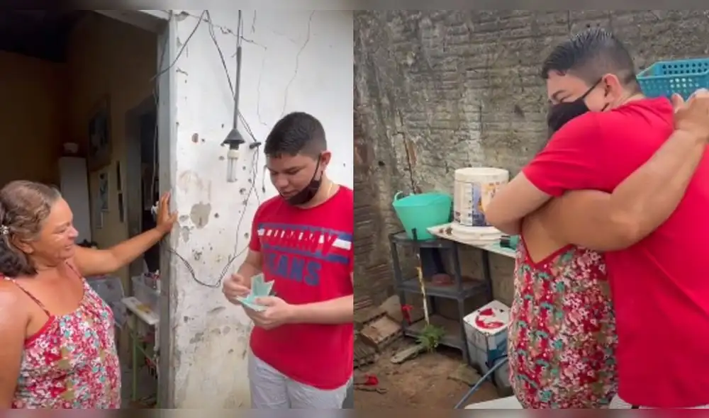 La tierna escena fue compartida en redes sociales. Foto: captura de TikTok